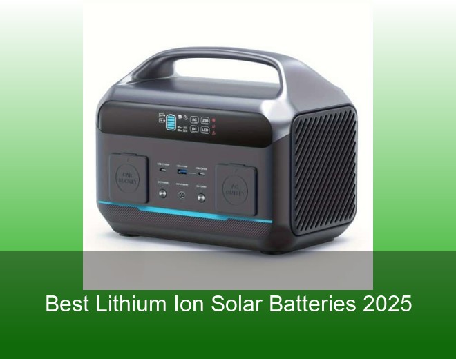 Best Lithium Ion Solar Batteries 2025